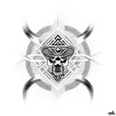 alfa y omega tattoo design idea