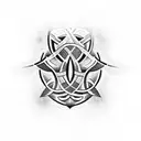 alfa y omega tattoo design idea