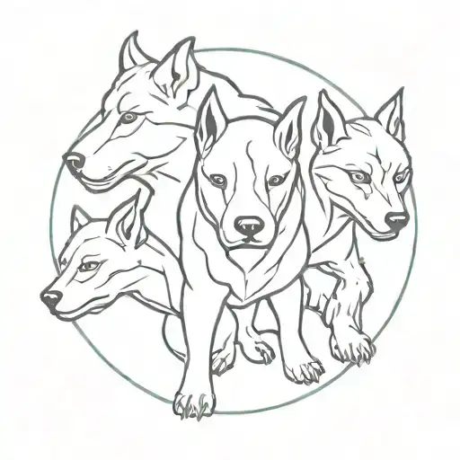 cerberus tattoo design idea
