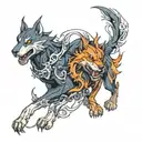 cerberus tattoo design idea