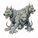 cerberus tattoo design idea