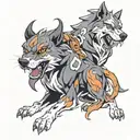cerberus tattoo design idea