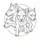 cerberus tattoo design idea