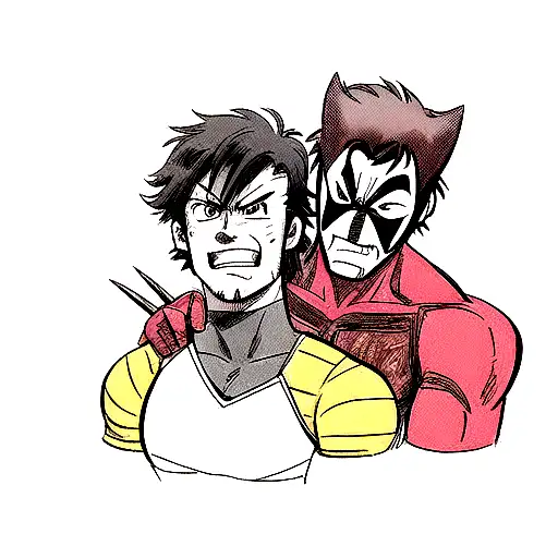 Wolverine and Deadpool tattoo design idea