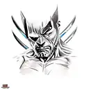 Wolverine and Deadpool tattoo design idea