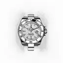 Rolex submariner 50th anniversary edition with the clock at 8:16 on October 24th tattoo design idea