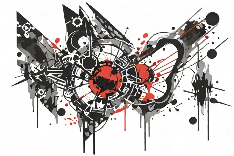 stoic virtues tattoo design idea