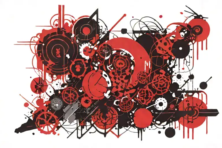 stoic virtues non ordinate icons tattoo design idea