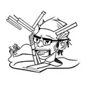 boondocks smoking a joint tattoo design idea