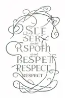 Bible verse about self worth & respect" tattoo design idea