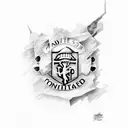old trafford, sir alex fergeson, manchestor united tattoo design idea