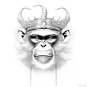 Monkey king tattoo design idea
