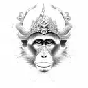 Monkey king tattoo design idea