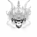Monkey king tattoo design idea