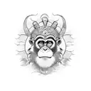 Monkey king tattoo design idea