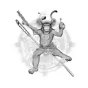 Monkey king tattoo design idea