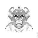 Monkey king tattoo design idea
