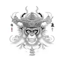 Monkey king tattoo design idea
