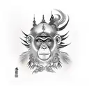 Monkey king tattoo design idea