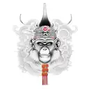 Monkey king tattoo design idea