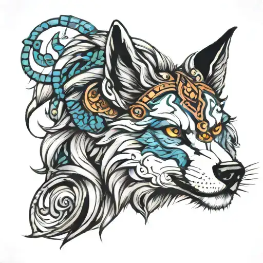 lobo tattoo design idea