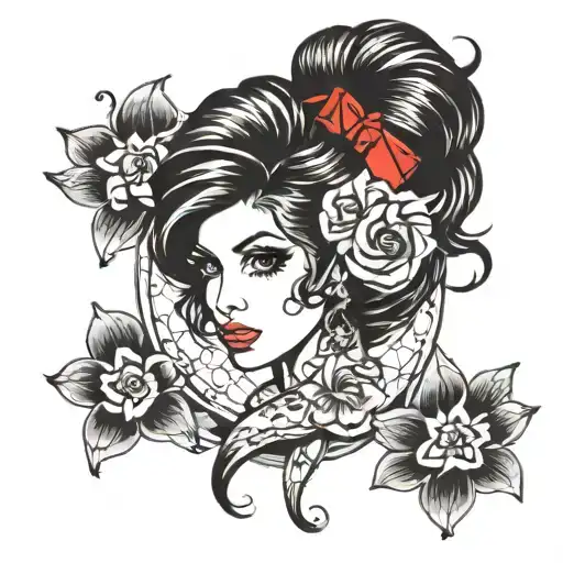 amy winehouse tattoo  tattoo design idea