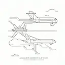 airport runway tattoo design idea