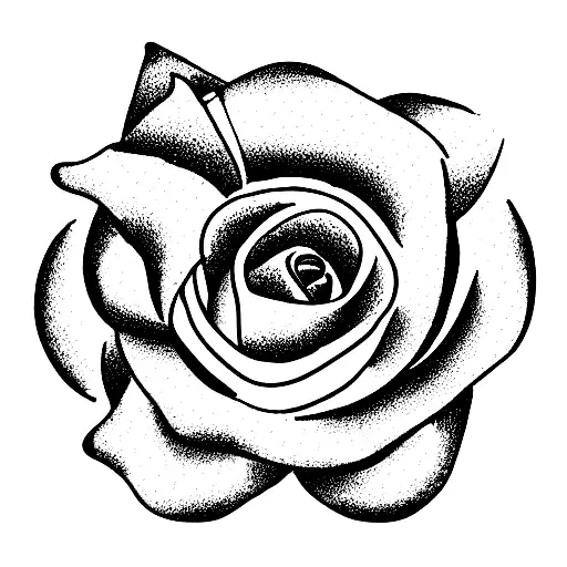 guitar rosette tattoo design idea