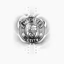 Create a tattoo which describes manchester city winning treble - fa cup, champions league and premier league in 2023 tattoo design idea