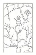 Tree and puppet master tattoo design idea