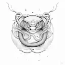 anaconda squeezing capri sun tattoo design idea