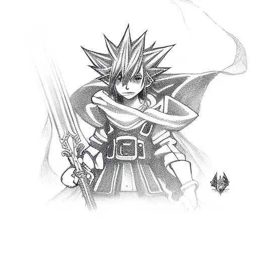 kingdom hearts sora tattoo design idea