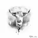 Steer with "don't let go" on it tattoo design idea