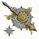 ISLAMIC Spear tattoo design idea