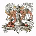 ISLAMIC Scale of Justice tattoo design idea