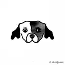 Dog tattoo design idea