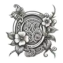 Horseshoe and good luck clover for men tattoo design idea