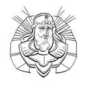 roman bust  tattoo design idea
