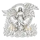 Incorporate biblical imagery such as angels, crosses, or flames to symbolize your fear and reverence for God tattoo design idea