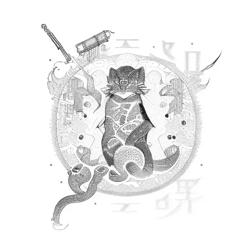 Japanese hieroglyph tattoo design idea