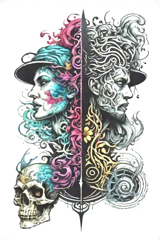 duality album set tattoo design idea