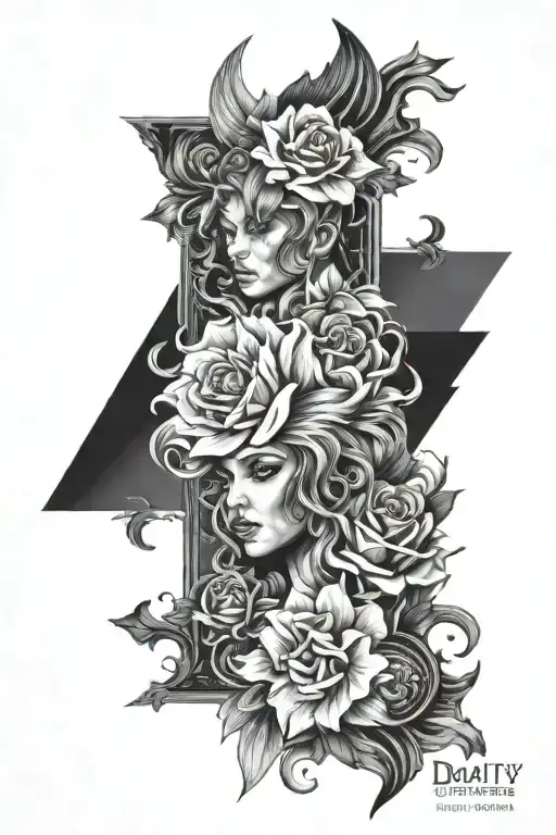duality album set tattoo design idea