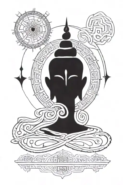 shiva mantra written in Sanskrit script tattoo design idea