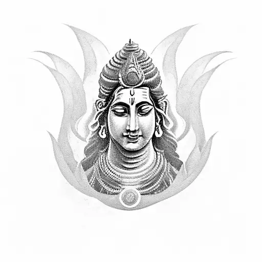 Tattoo of Shiva, Gods, Hindus