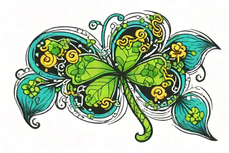 Shamrock tattoo design idea