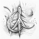 peace tattoo design idea