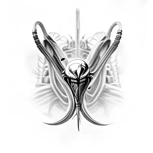 xenomorph tattoo design idea