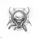 xenomorph tattoo design idea