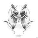 alien vs predator tattoo design idea