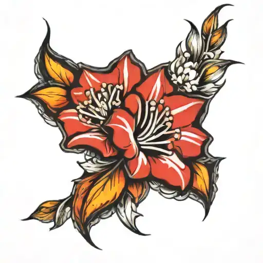 flowers, anatomy tattoo design idea